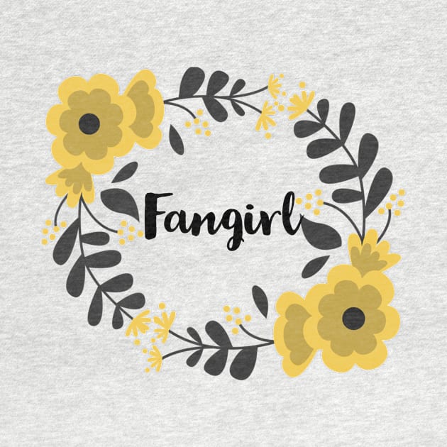 Fangirl Floral Yellow by templeofgeek